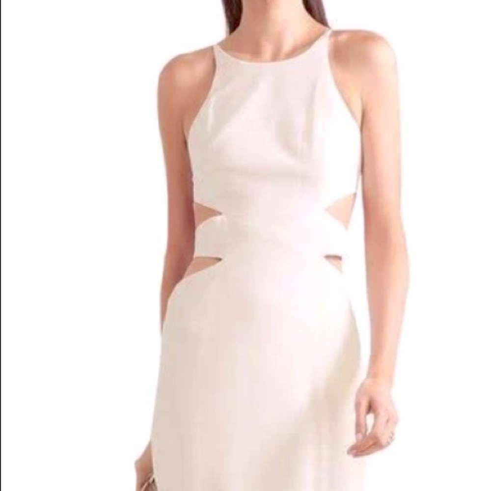 Halston Heritage Cutout Crepe Gown